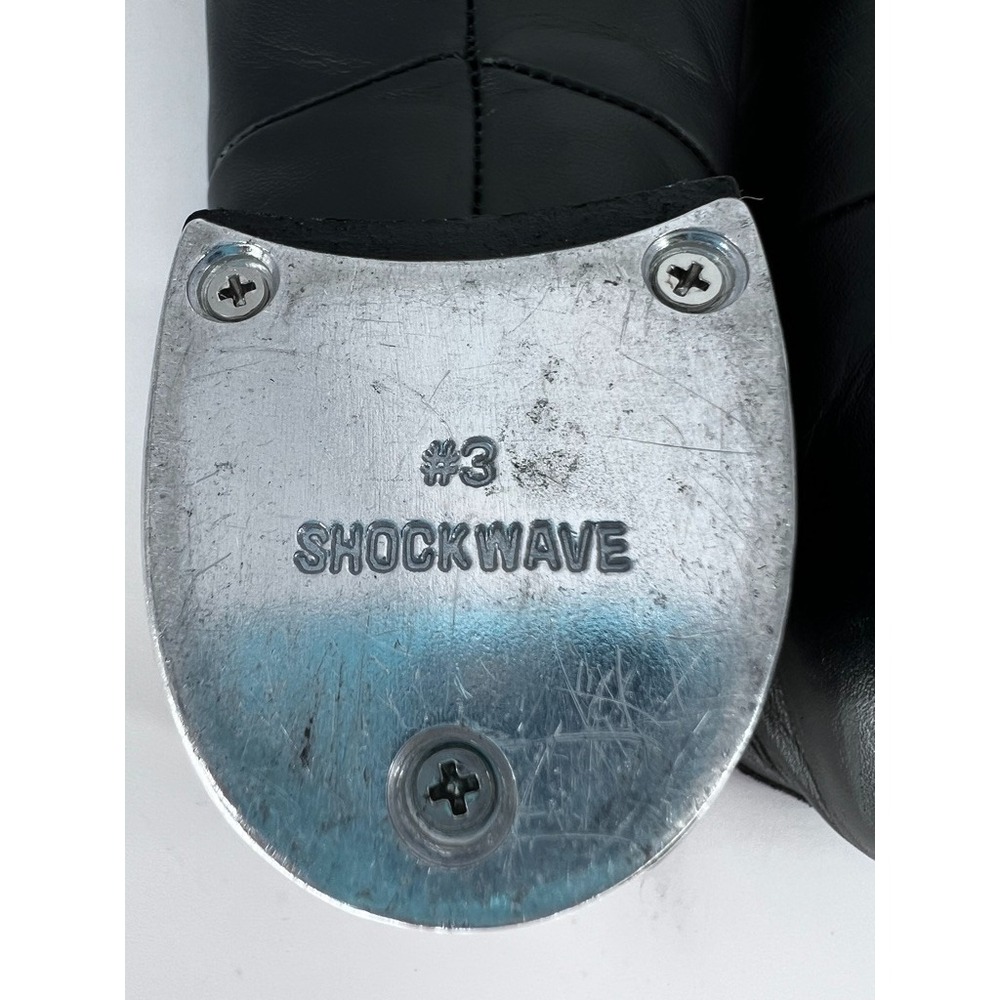 Bloch Shockwave #2 Slip On Tap Shoes Womens 5.5M Black Leather Dance Class - Picture 8 of 10